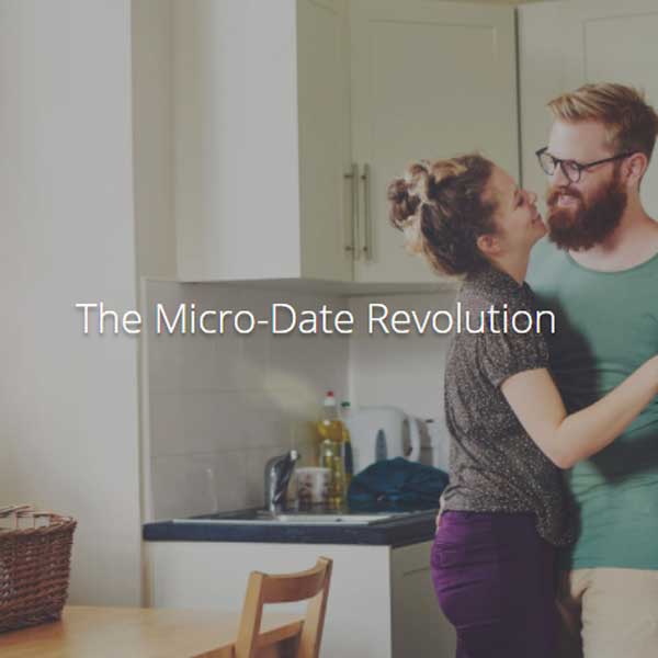 A micro-date can happen anywhere and anytime in as little as five seconds